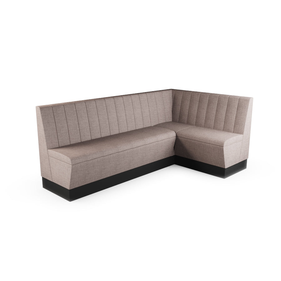 Large Corner Booth Set - Fluted Back