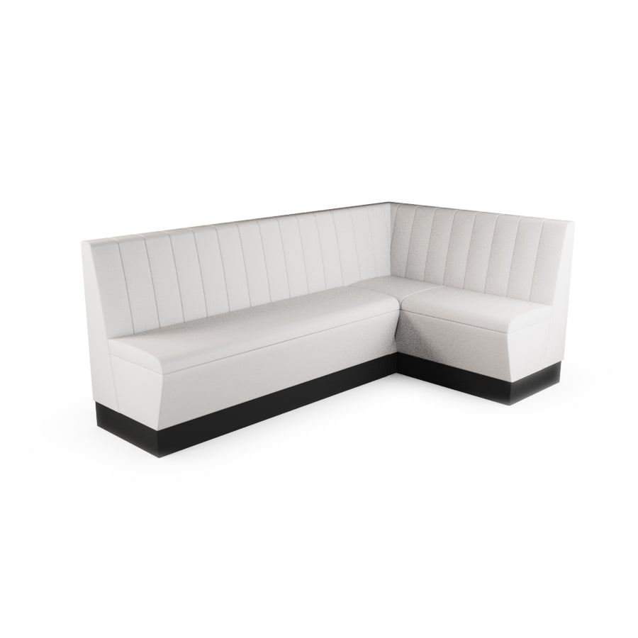 Large Corner Booth Set - Fluted Back