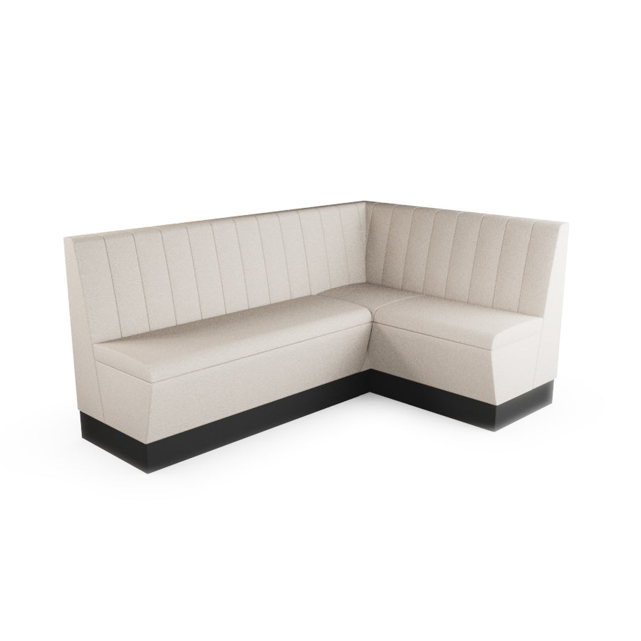 Medium Corner Booth Set - Fluted Back