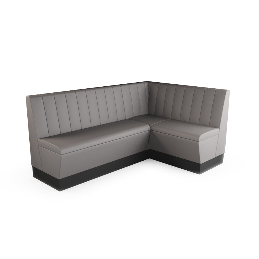 Medium Corner Booth Set - Fluted Back
