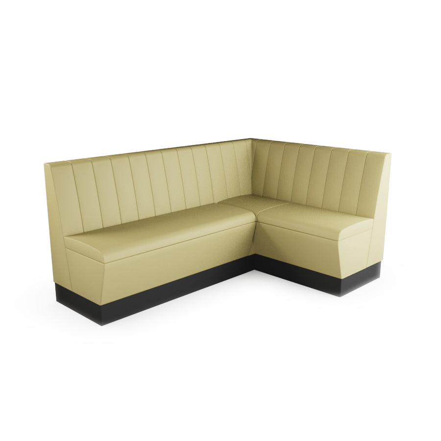 Medium Corner Booth Set - Fluted Back
