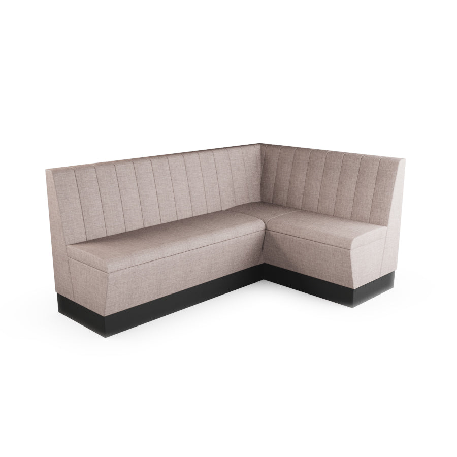 Medium Corner Booth Set - Fluted Back