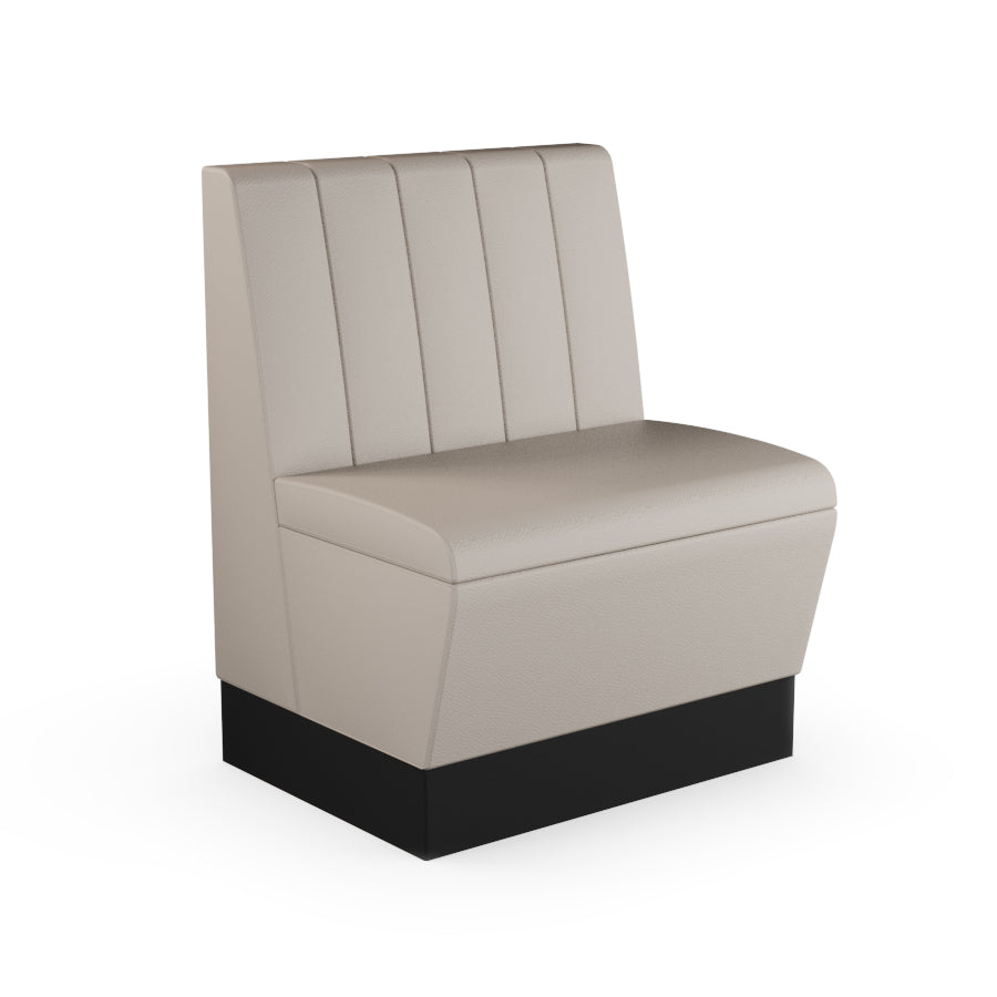 Fluted Straight Booth Seat - 700mm Small Unit