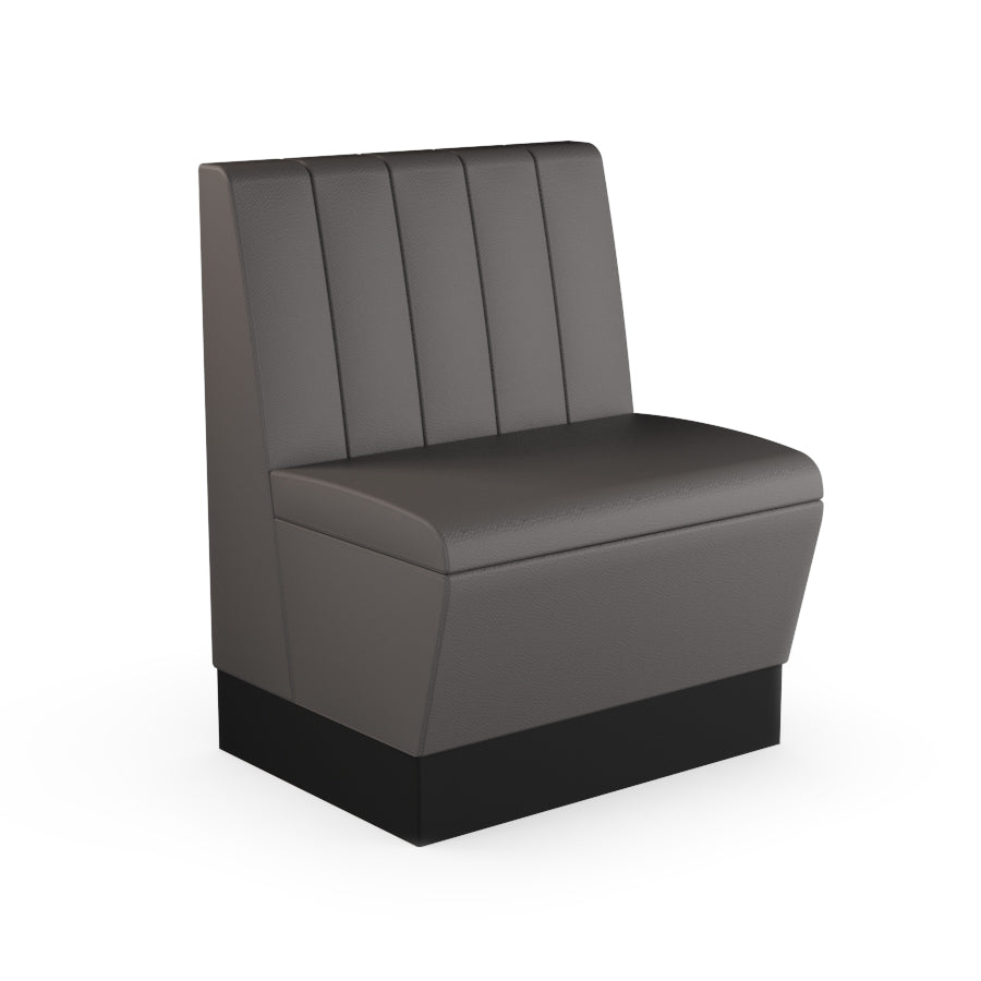 Fluted Straight Booth Seat - 700mm Small Unit