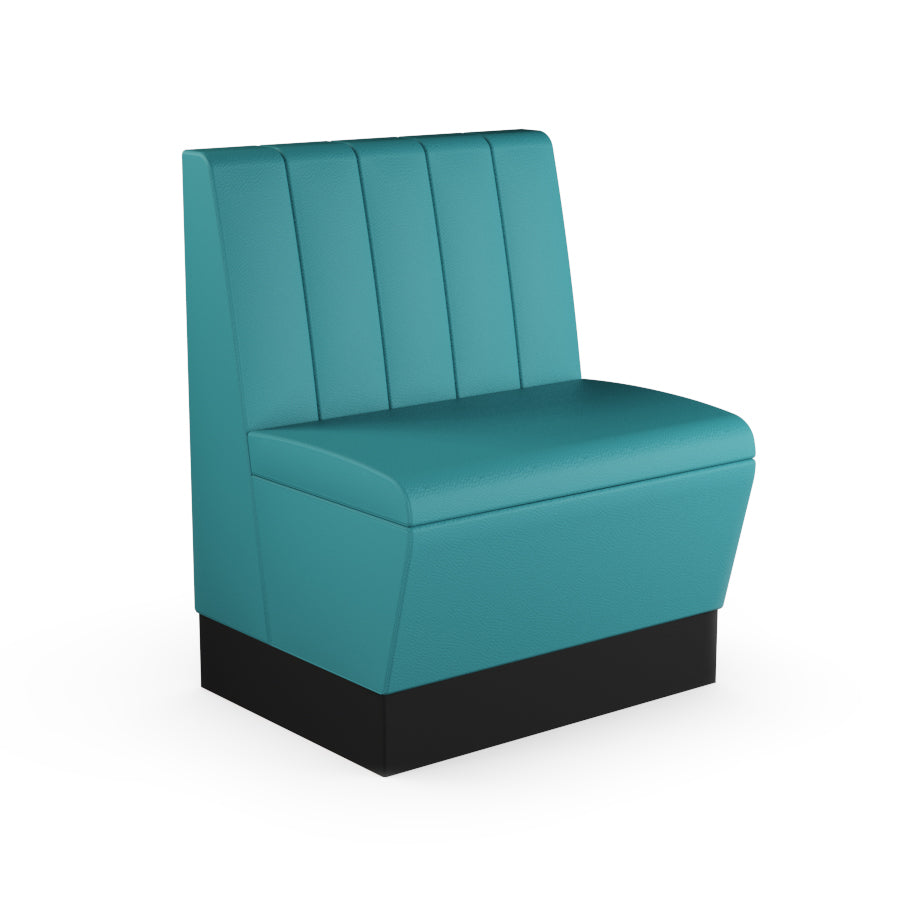 Fluted Straight Booth Seat - 700mm Small Unit