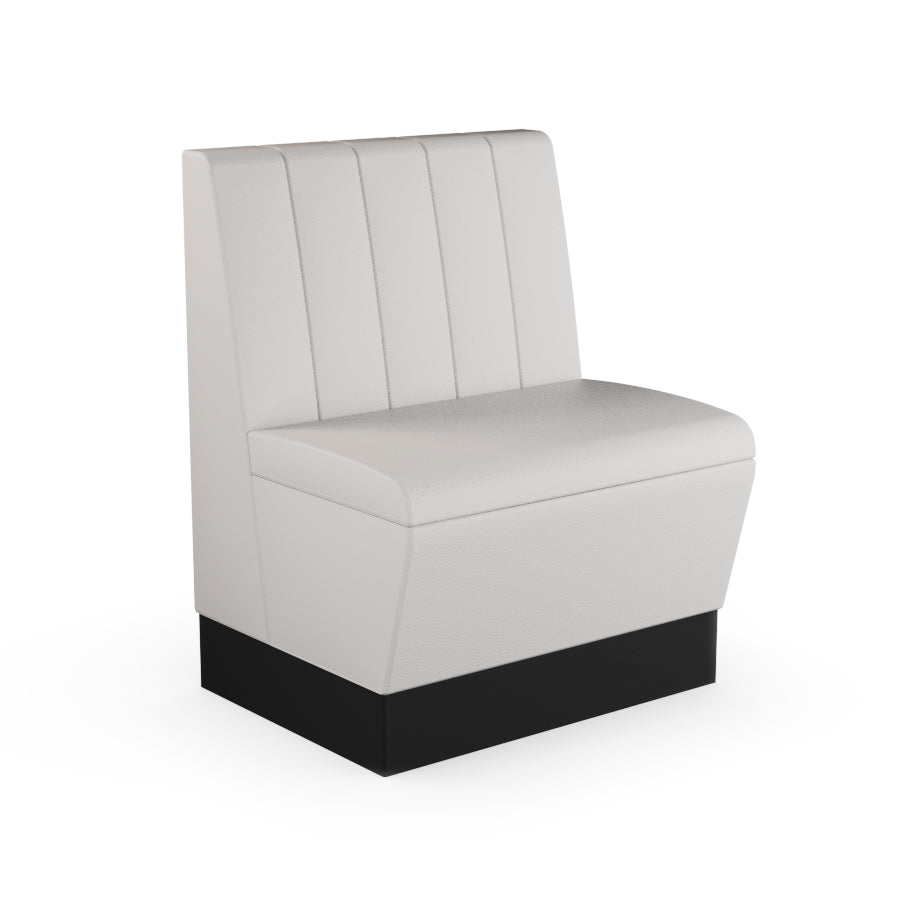 Fluted Straight Booth Seat - 700mm Small Unit