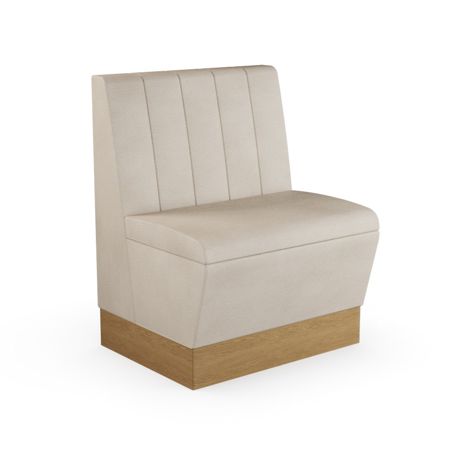 Fluted Straight Booth Seat - 700mm Small Unit