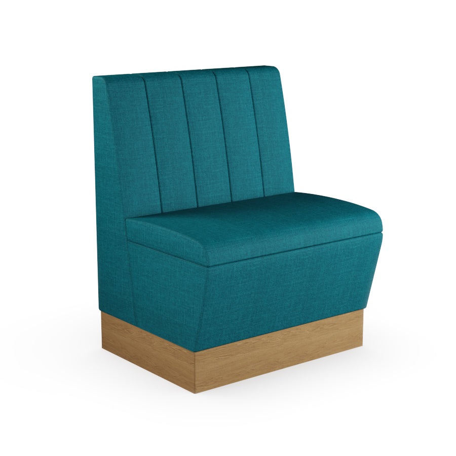 Fluted Straight Booth Seat - 700mm Small Unit