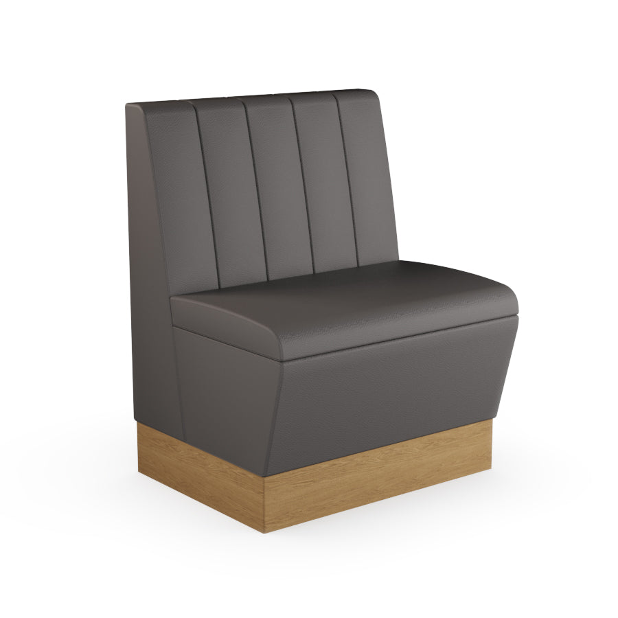 Fluted Straight Booth Seat - 700mm Small Unit