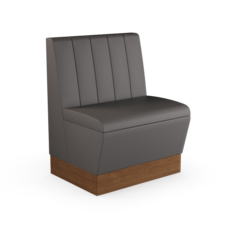 Fluted Straight Booth Seat - 700mm Small Unit