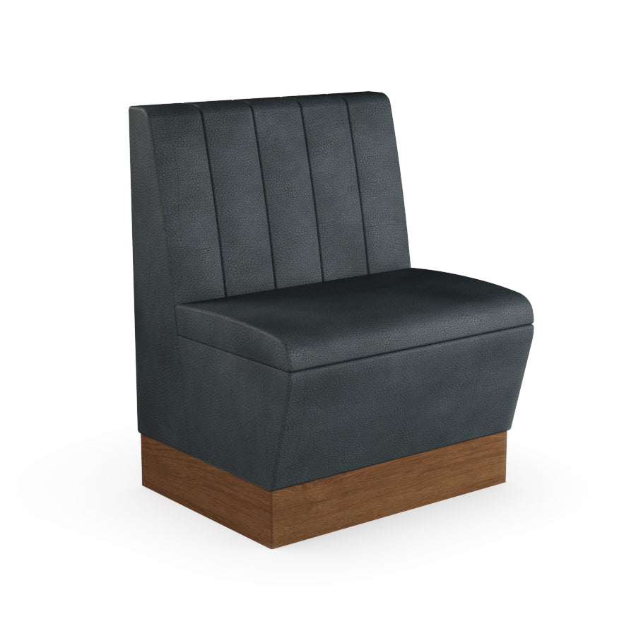 Fluted Straight Booth Seat - 700mm Small Unit