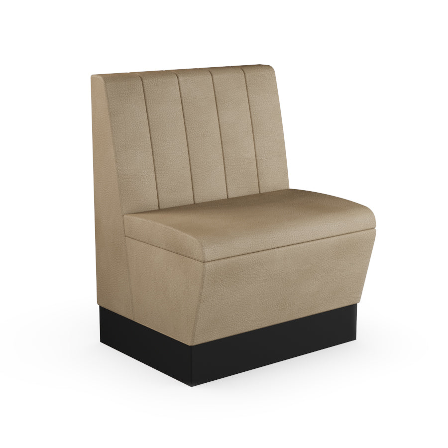 Fluted Straight Booth Seat - 700mm Small Unit