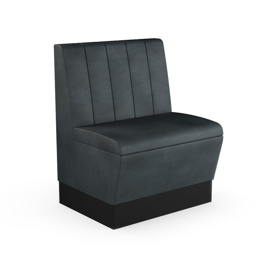 Fluted Straight Booth Seat - 700mm Small Unit
