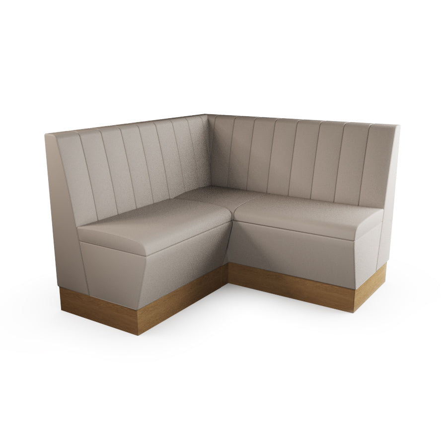 Small Corner Booth Set - Fluted Back