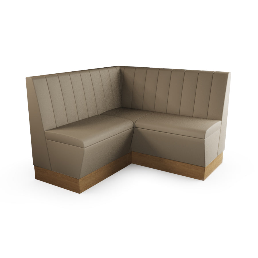 Small Corner Booth Set - Fluted Back