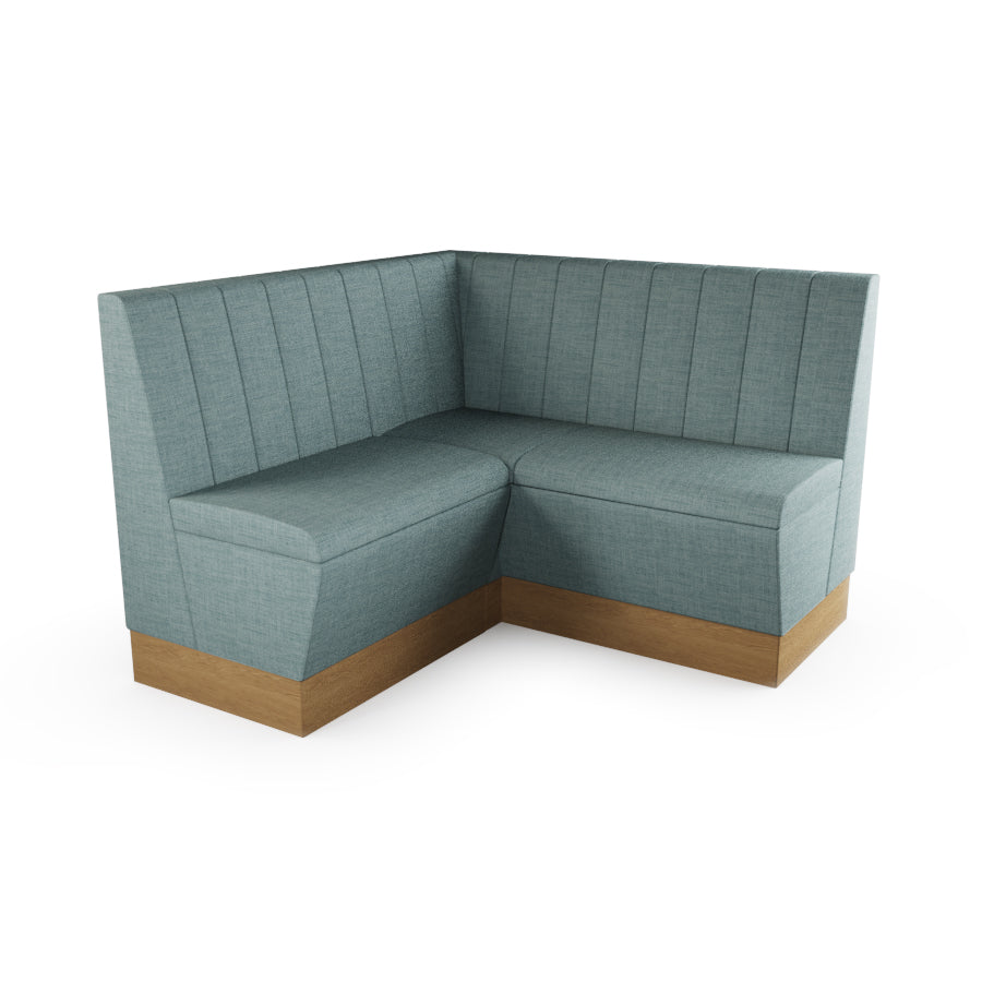 Small Corner Booth Set - Fluted Back