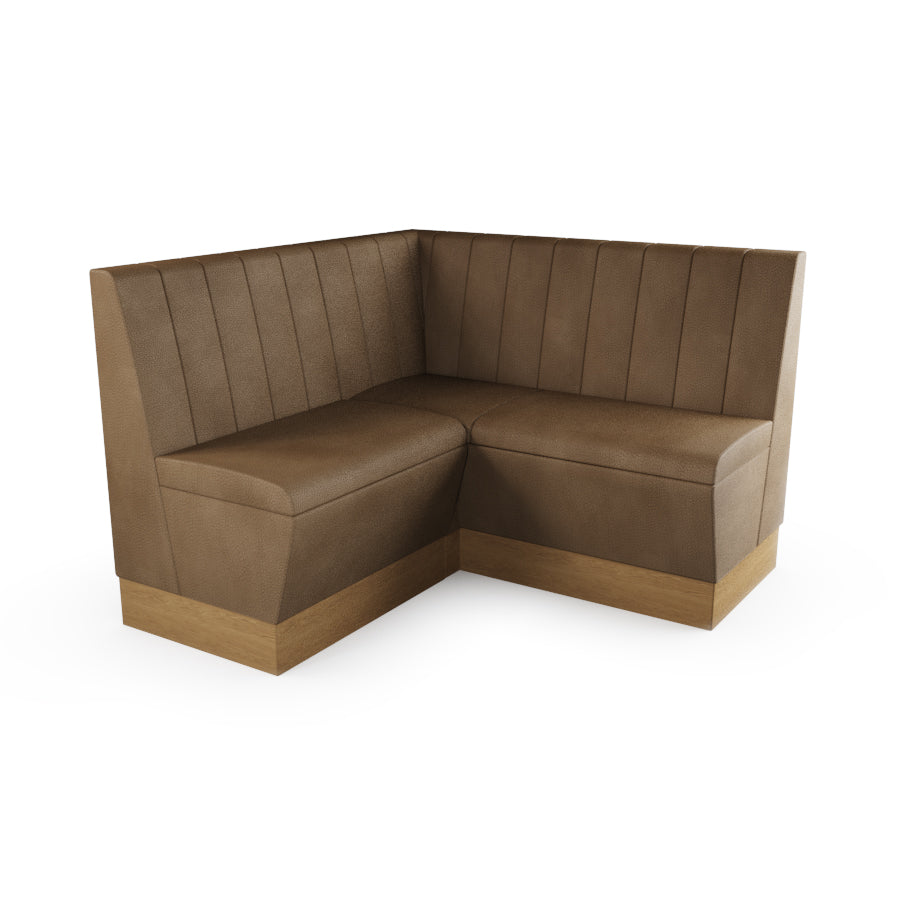 Small Corner Booth Set - Fluted Back