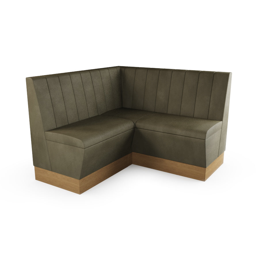 Small Corner Booth Set - Fluted Back