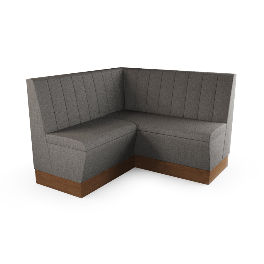 Small Corner Booth Set - Fluted Back
