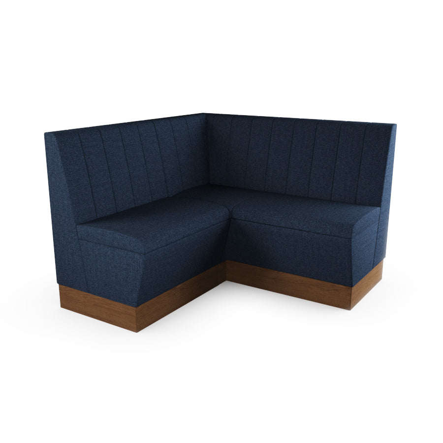 Small Corner Booth Set - Fluted Back
