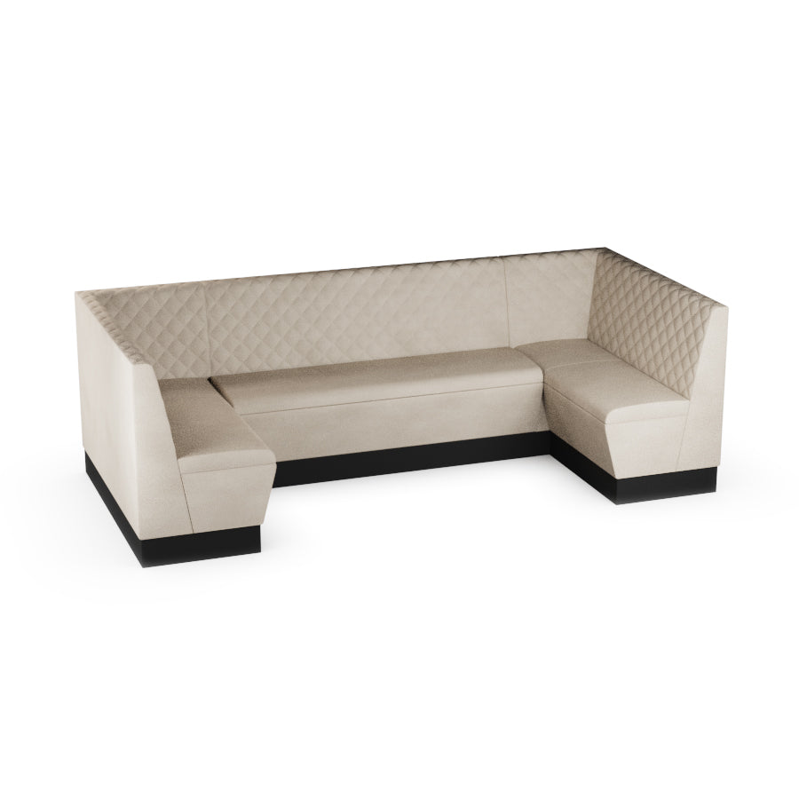 Large U-Shaped Booth Set - Quilted Back