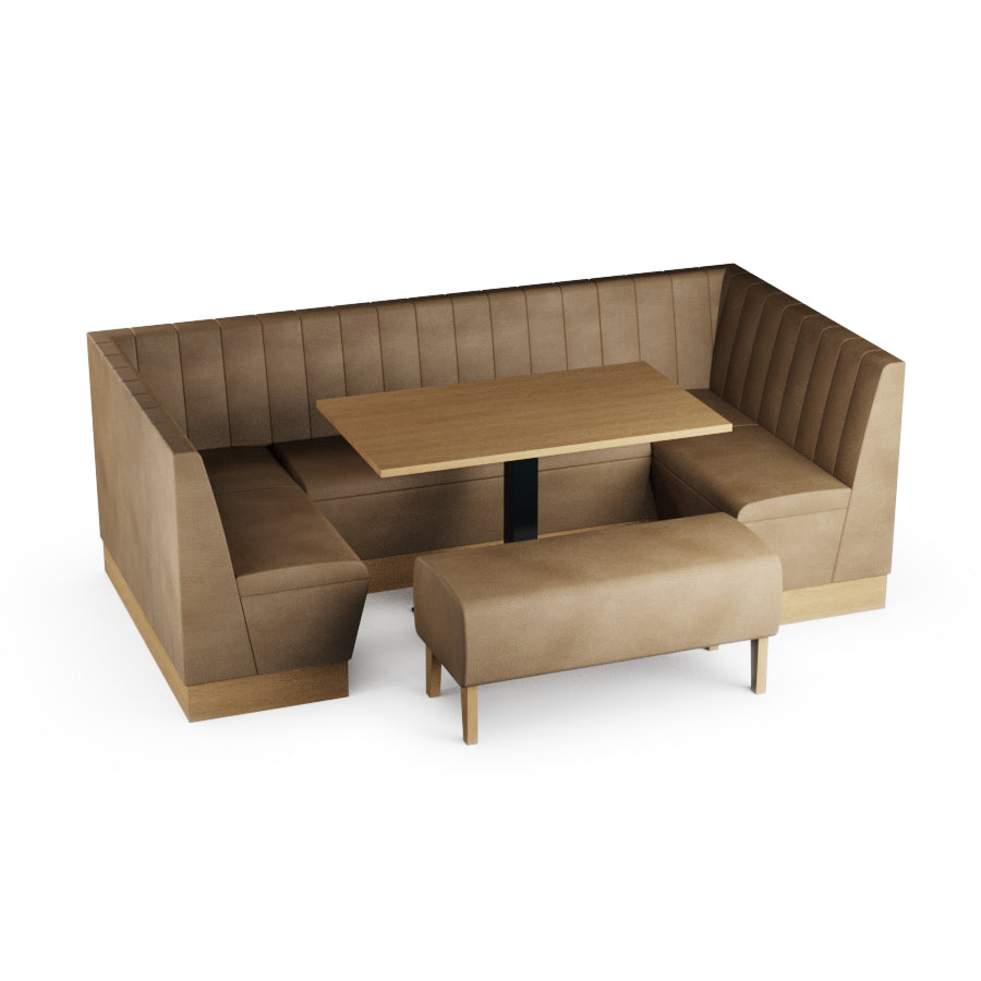 Medium U-Shaped Booth Set