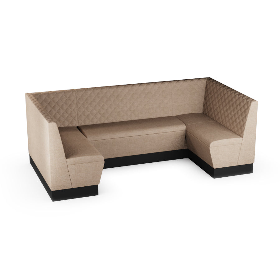 Medium U-Shaped Booth Set - Quilted Back