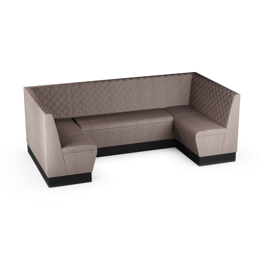 Medium U-Shaped Booth Set - Quilted Back