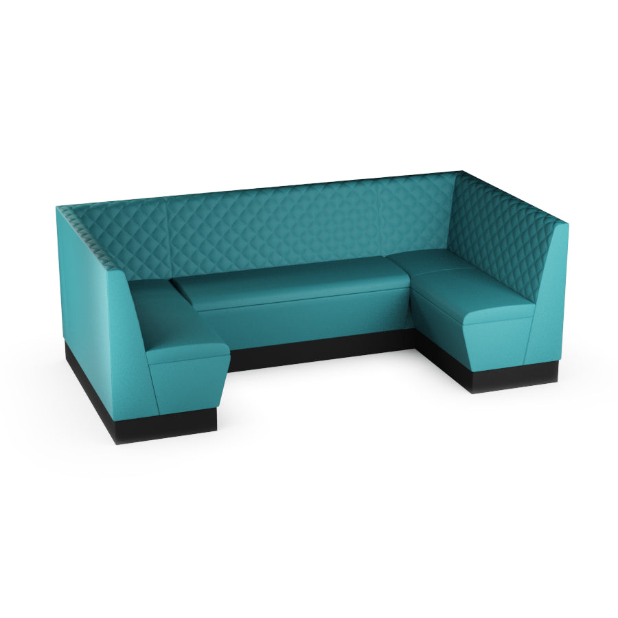 Medium U-Shaped Booth Set - Quilted Back