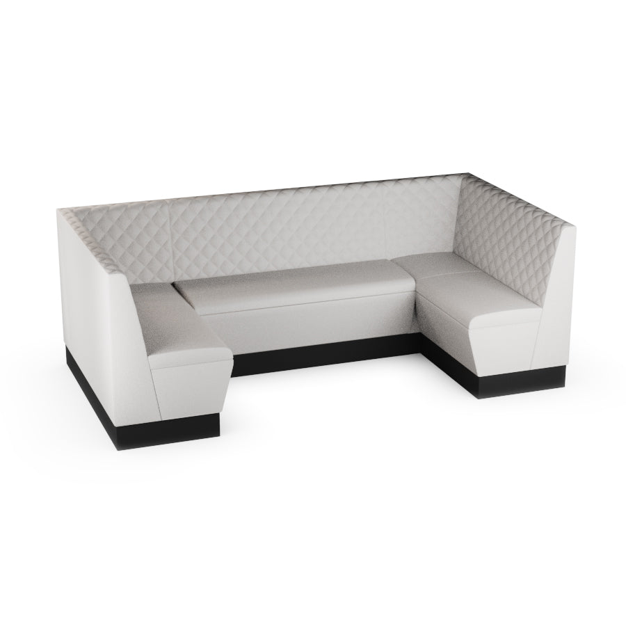 Medium U-Shaped Booth Set - Quilted Back