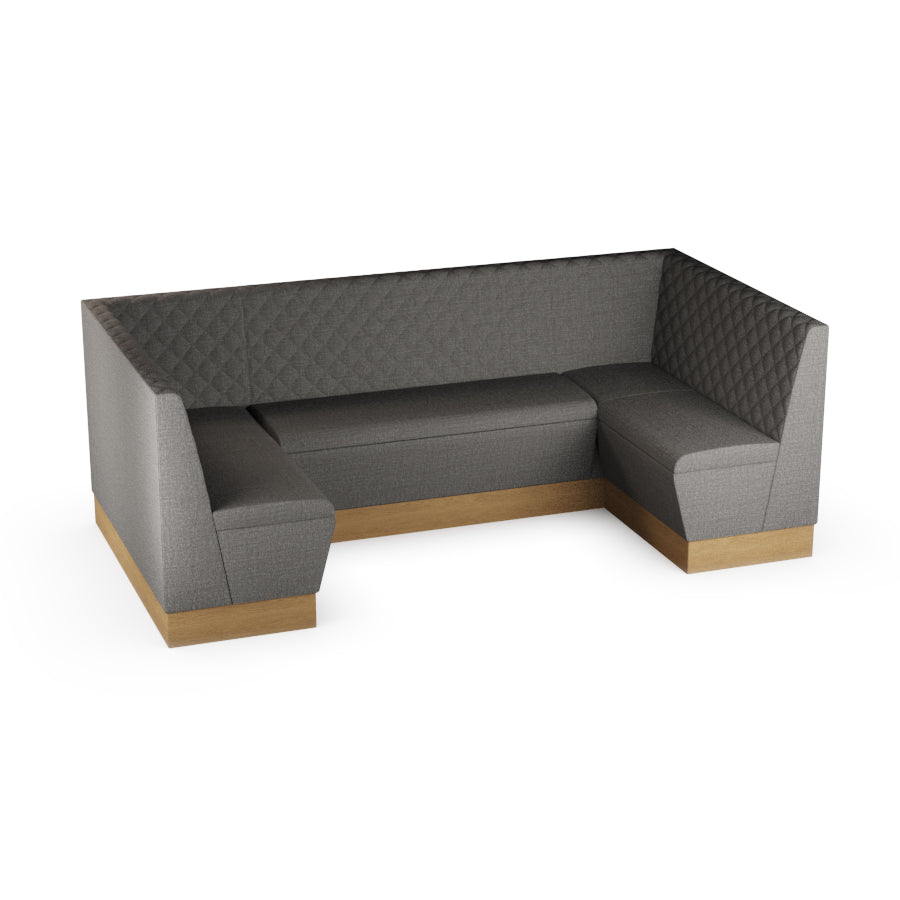 Medium U-Shaped Booth Set - Quilted Back