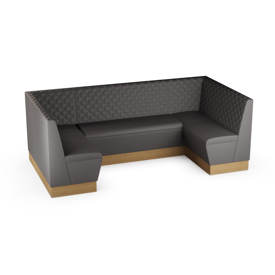 Medium U-Shaped Booth Set - Quilted Back