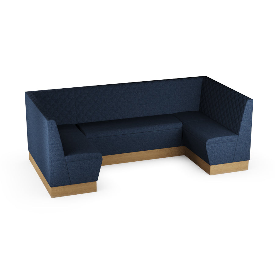 Medium U-Shaped Booth Set - Quilted Back