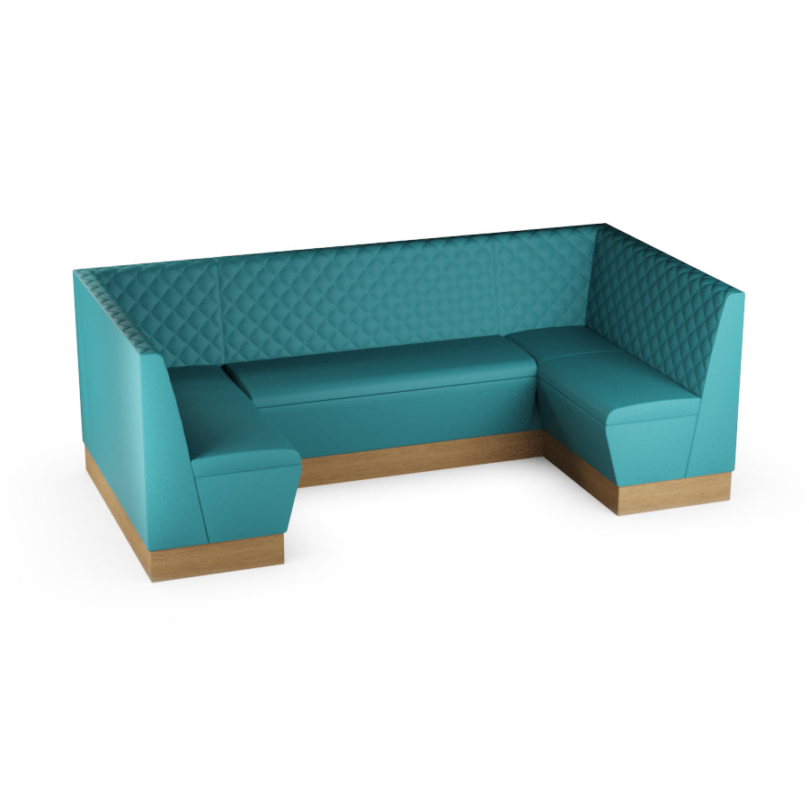 Medium U-Shaped Booth Set - Quilted Back
