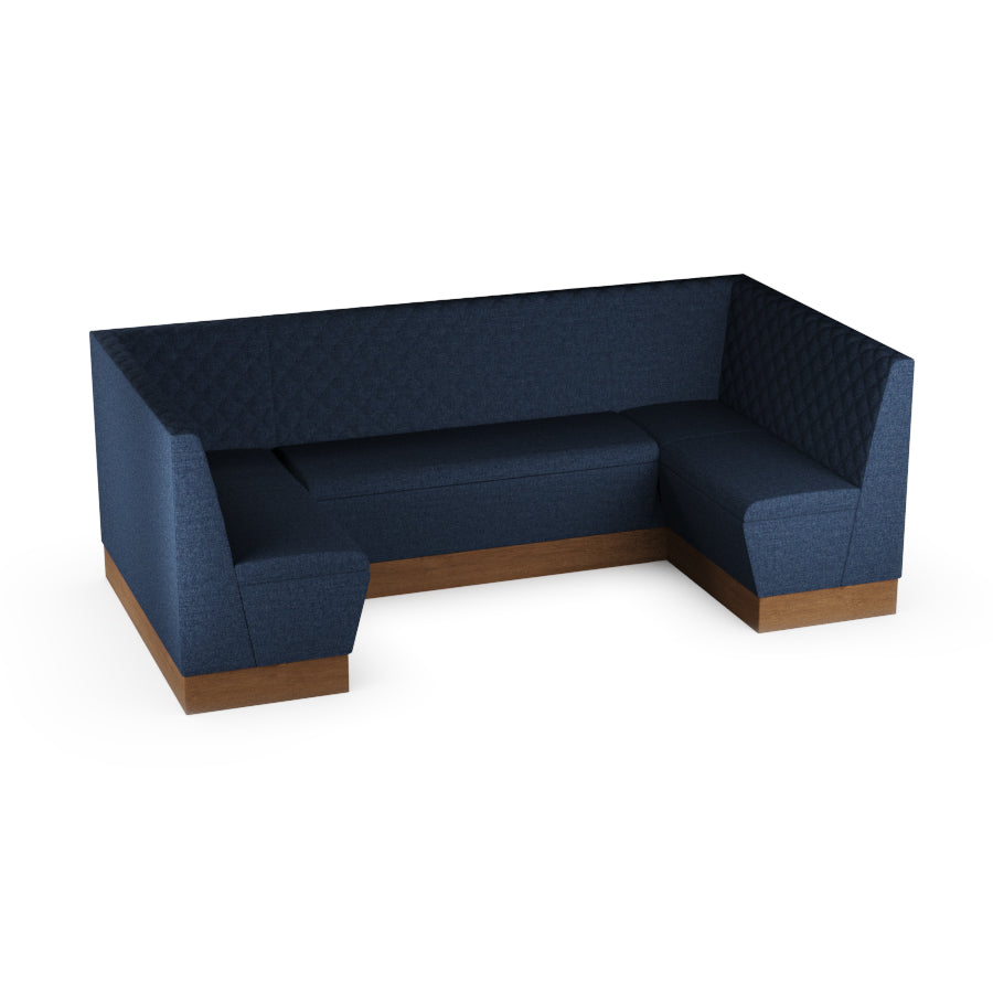 Medium U-Shaped Booth Set - Quilted Back
