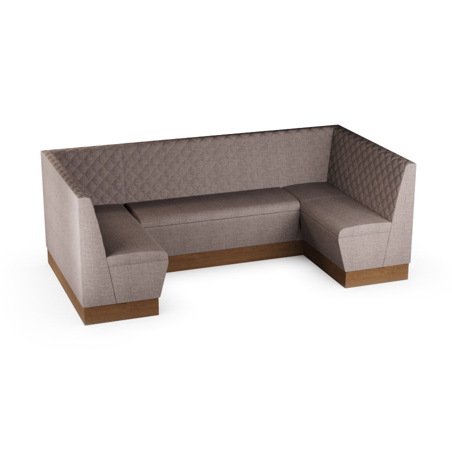 Medium U-Shaped Booth Set - Quilted Back