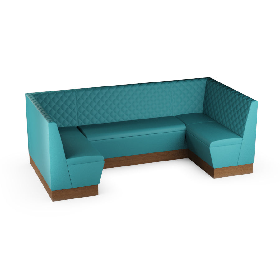 Medium U-Shaped Booth Set - Quilted Back