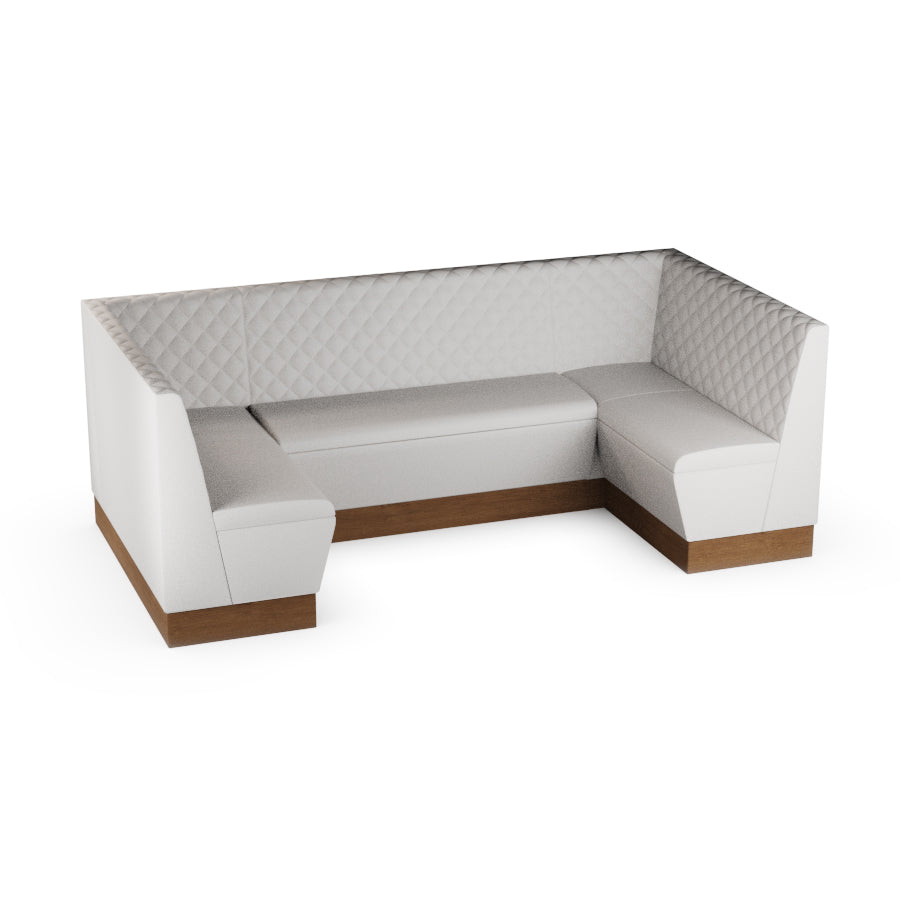 Medium U-Shaped Booth Set - Quilted Back