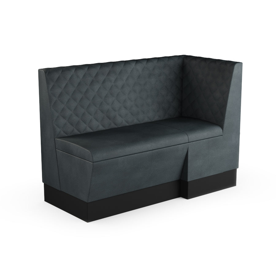 Extended Corner Booth Unit - Quilted Back