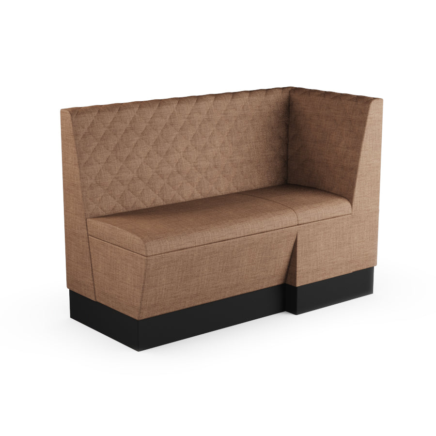 Extended Corner Booth Unit - Quilted Back
