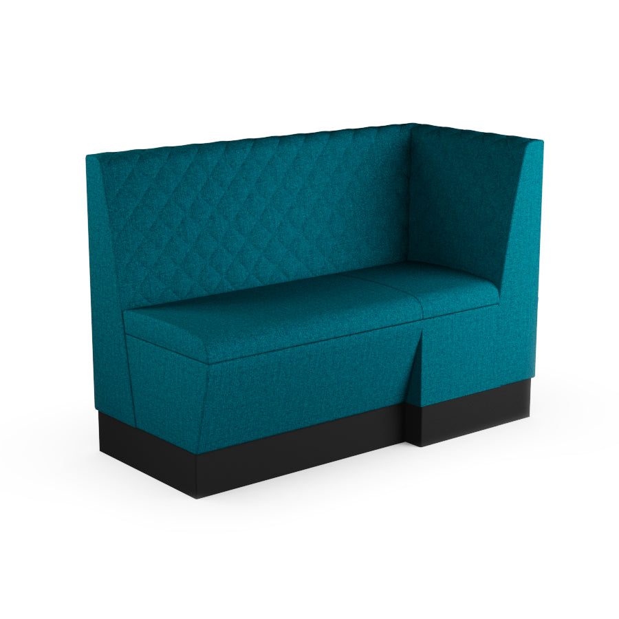 Extended Corner Booth Unit - Quilted Back