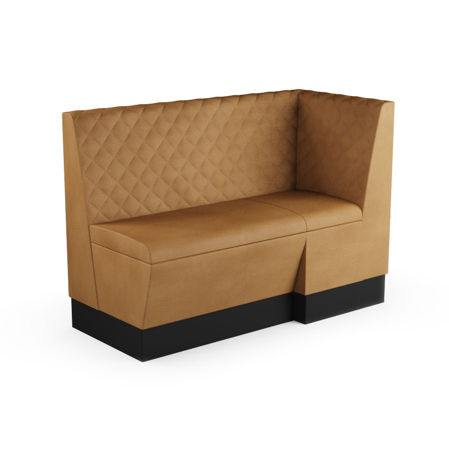 Extended Corner Booth Unit - Quilted Back