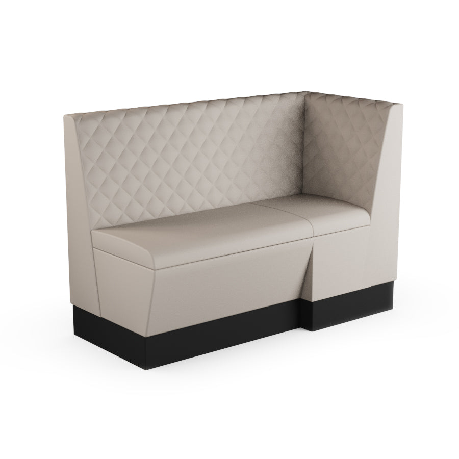 Extended Corner Booth Unit - Quilted Back