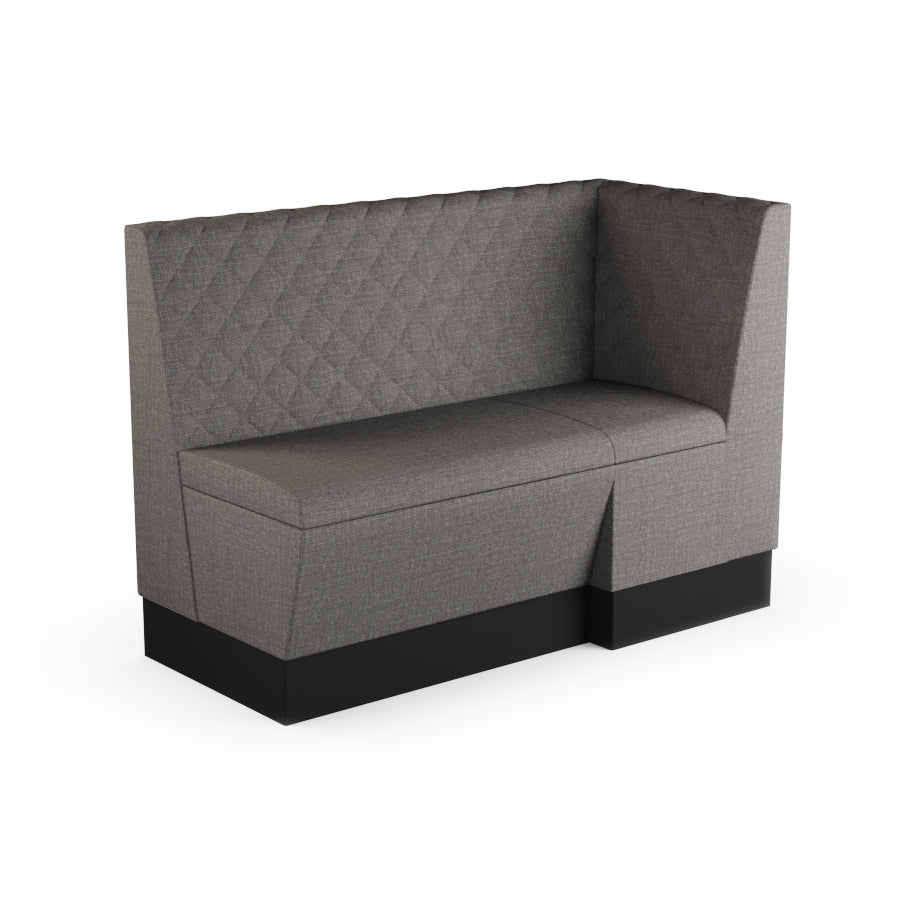 Extended Corner Booth Unit - Quilted Back