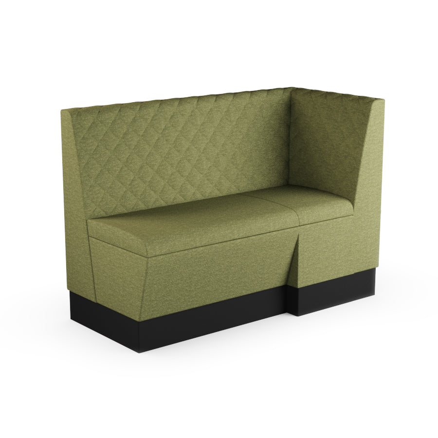 Extended Corner Booth Unit - Quilted Back