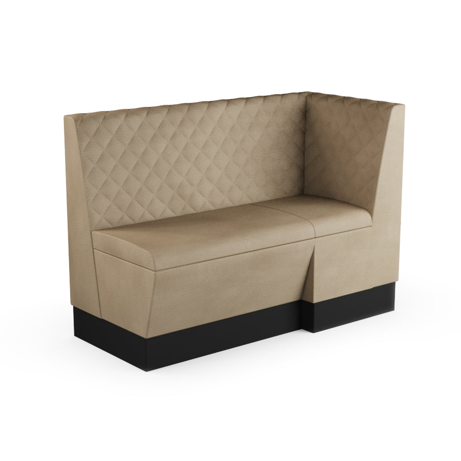 Extended Corner Booth Unit - Quilted Back