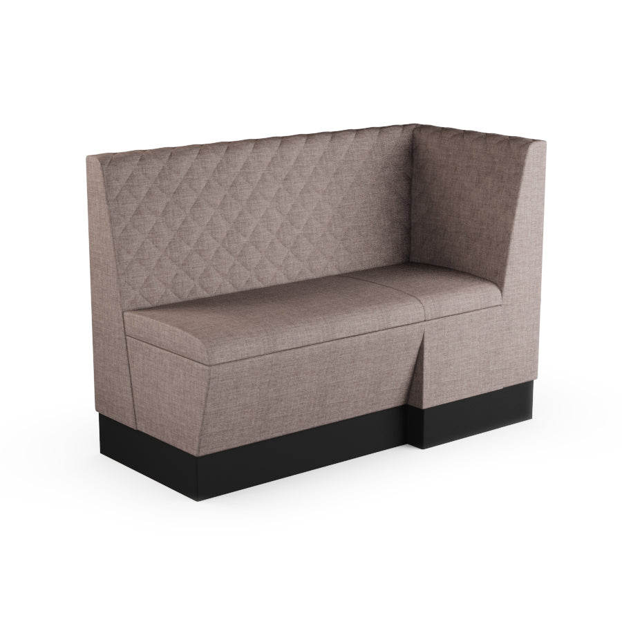 Extended Corner Booth Unit - Quilted Back