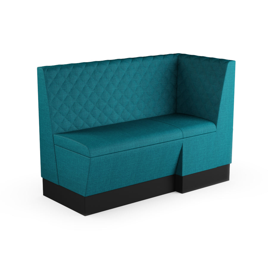 Extended Corner Booth Unit - Quilted Back
