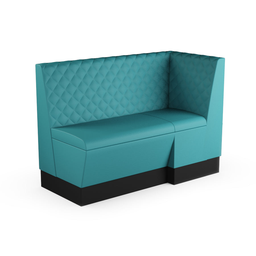 Extended Corner Booth Unit - Quilted Back