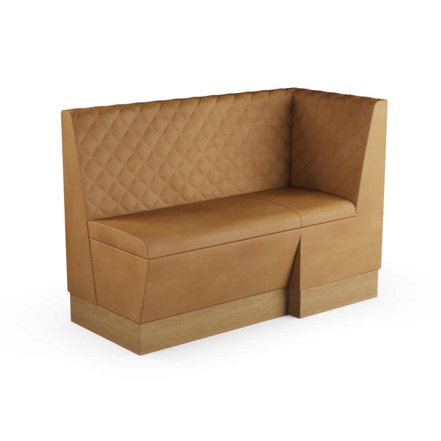 Extended Corner Booth Unit - Quilted Back